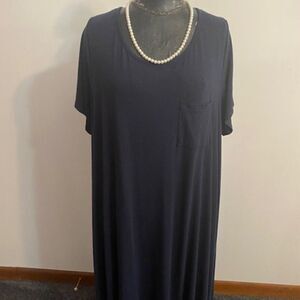 Gibson & Latimer Navy Blue 1 pocket Shift dress, size 2X